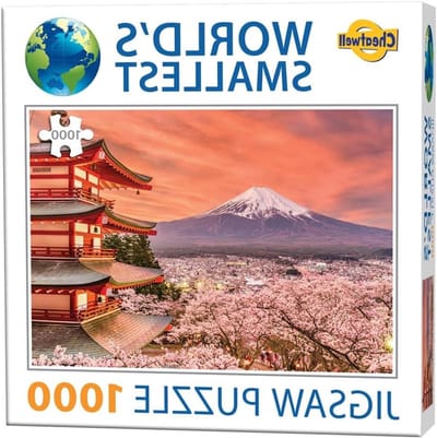 Mini Legpuzzel - Compact Puzzelspel - Ontspannen Hersenkraker - Kleinste Ter Wereld - Formaat S - Rood