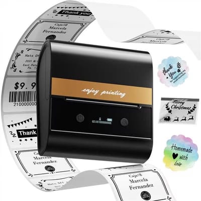 Thermische Labelprinter M260 - Bluetooth Etiketteerapparaat voor Smartphone en PC - Inkless Barcode Stickerprinter