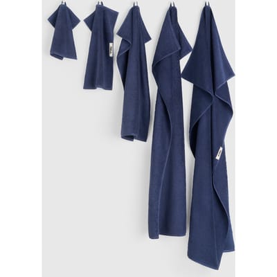 Tekla Unisex Hand Towel Navy Maat: 50X80 | Handdoeken Outlet | Unisex | Blauw