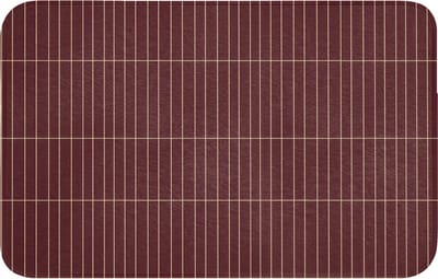 WC mat 80x50 cm - Antislip - Lijnen - Patroon - Bordeaux - Toiletmat - Vloermat - Douchemat - Toilet tapijt - Toiletmatten