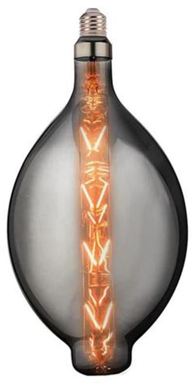 LED Lamp - Design - Elma XL - E27 Fitting - Titanium - 8W - Warm Wit 2400K