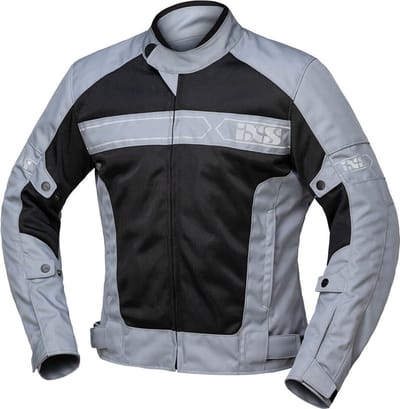 IXS Evo-Air Grijs Zwart Textiele Motorjas - Jas