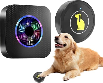 Honden Deurbel - Draadloze Bel - Huisdier Training - Waterdichte Knop - 5 Volume Niveaus - Meerkleurig