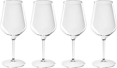 Santex Wijnglas - onbreekbaar kunststof - 4x - 47 cl - 470 ml - witte en rode wijn glazen