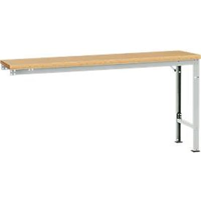 Manuflex aanbouwtafel UNIVERSAL Speciaal, 1750 x 800 mm, multiplex natuur, lichtgrijs