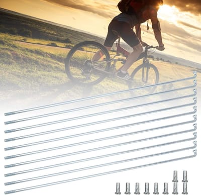Robuuste RVS Spaken 2.2mm voor Driewielerwielen - Duurzaam, Lichtgewicht en Betrouwbaar (190MM)