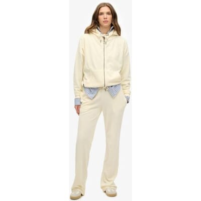 Superdry - Velours joggingbroek met wijde pijpen - Dames - Broeken