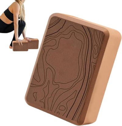 Yogablokken - Trainer Pad - Flexibiliteit Verbeteren - Antislip Ontwerp - 23 x 15 x 7 cm - Bruin