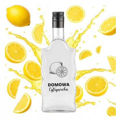 Bimberek FALA - Decoratieve Fles - 500ml - Huisgemaakte Citroenlikeur - Met Omslag