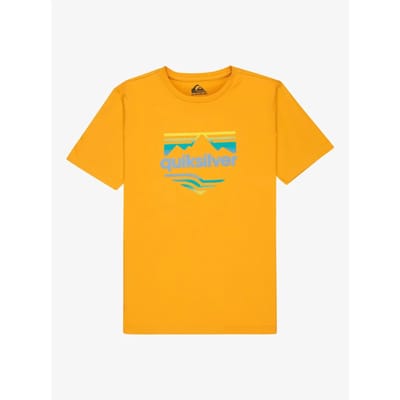 Quiksilver Horizon Fade T-shirt Met Korte Mouwen Geel 16 Years Jongen