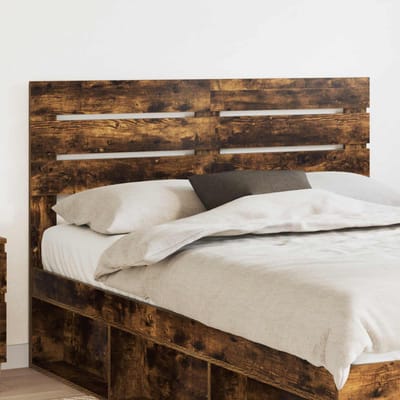 vidaXL Hoofdbord Gerookt eiken Bewerkt hout