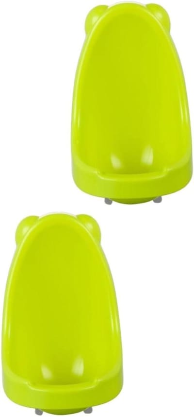 Kinder Urinoir - Potty Trainer - Zindelijkheidstraining - Verstelbaar Ophangsysteem - 30 x 17.5 cm - Geel