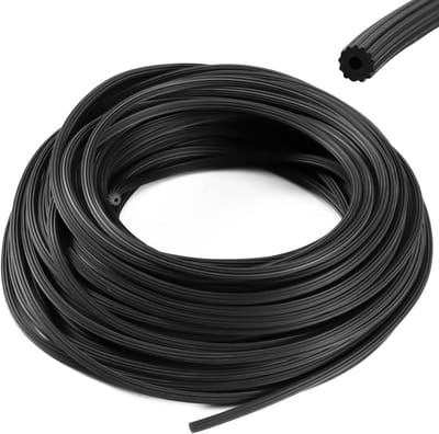 Rubberen band voor vliegengaas, muggengaas en insectengaas - Accessoires voor spanframes, 10 m lang, diameter 4,5 mm, reserveonderdeel voor optimale bescherming tegen insecten