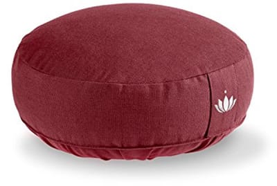 Extra Laag Meditatiekussen - Zithoogte 10 cm - Wasbare Katoenen Hoes - Yoga Zitkussen met Speltvulling - GOTS Gecertificeerd