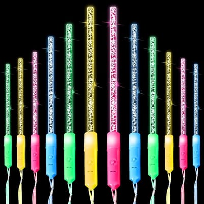 Set van 12 LED Glow Sticks voor Feesten, Concerten en Bruiloften - Multikleurige Lichtgevende Sticks voor Kinderen en Volwassenen