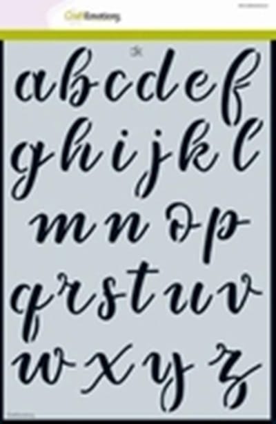 Stencil alfabet CK handlettering A4