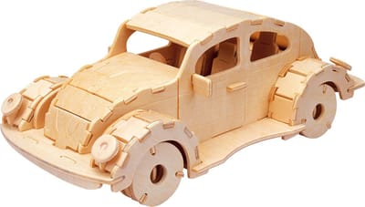 Eureka Gepetto's Workshop Wooden Construction Kit 3D - Car