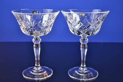 Luxe Kristallen Coupéglazen – Set van 2 – 26 cl