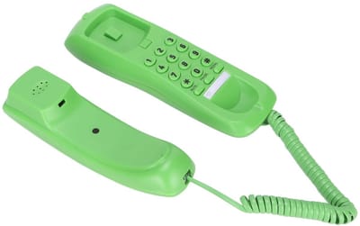 Dailygoods- Wandtelefoon Antiek - Wandmontage - Mute/Pauze Functie - Nachtlichtservice - Muziekbel - ABS-Kunststof - Afmetingen 200x60x55 mm - Vaste Telefoon