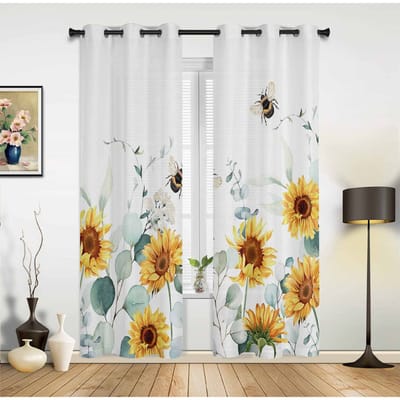 Zeester Anker Oceaanleven Moderne Raamgordijnen voor Woonkamer Slaapkamer Gordijn Keuken Behandeling Jaloezieën Drapes 135W x 60H(cm) x1 white