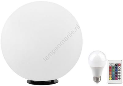 Eglo 55787 - LED RGBW Buitenlamp MONTEROLO-C 1xE27/9W/230V 2700-6500K IP65 diameter 39 cm + afstandsbediening