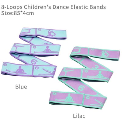 1/2 Stuks Kinder Dans Stretchband Elastische Band Voor Gymnastiek Ballet Rekken Weerstand Meerdere Lussen Training