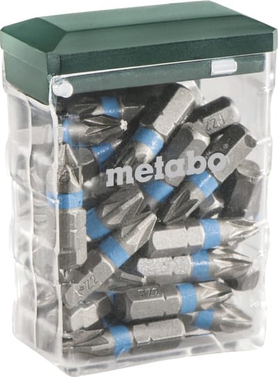 Bit-assortiment maat PZ2 L.25mm S2 staal kleurgecodeerd in doosje...