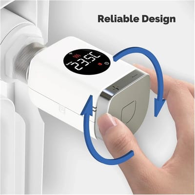 Slimme Radiator Actuator - Thermostaat Kraan - Energie Besparen - Detectie Open Raam - M30 x 15 mm - Wit