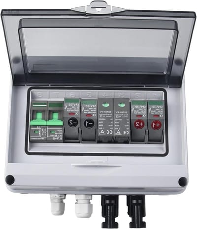 Energie Combinatie Box - Zonnepaneel Verdeeldoos - Zonne-energie Systeem - 2 in 1 uit Ontwerp
