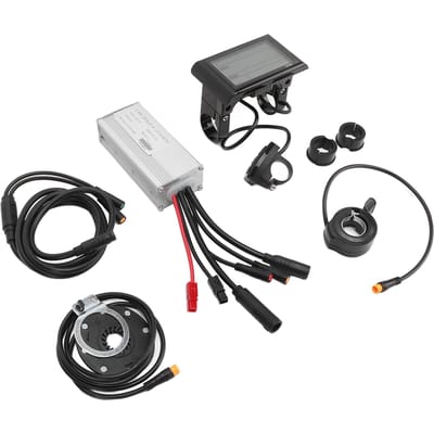 Elektrische Fiets Motorcontroller 22A Snelheidsregelaar 36V 48V met S900 Paneel 1 naar 2 Kabel voor 500W gray