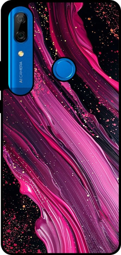 Smartphonica Telefoonhoesje Geschikt voor Huawei P Smart Z / Y9 Prime (2019) met marmer opdruk - TPU backcover case marble design - Paars Roze geschikt voor Huawei P Smart Z;Huawei Y9 Prime (2019)