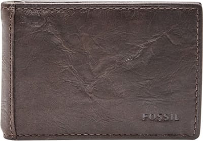 FOSSIL Dollarclip Neel Money Clip Bifold Brown Bruine
