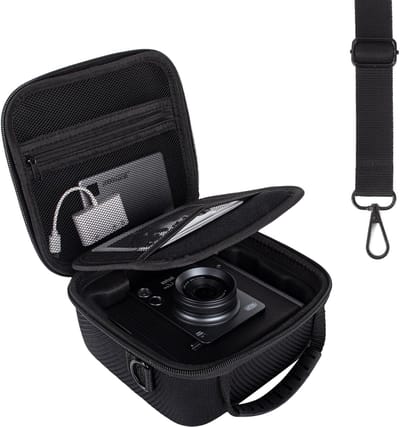 Draagbare Hardcase voor Fujifilm Instax Wide Evo met Verstelbare Schouderriem, Beschermende Camera Tas en Accessoires voor Fotografie