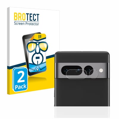 BROTECT - Screenprotector voor Google Pixel 7 Pro (ALLEEN Camera Lens) - Folie Beschermfolie transparant 2 Stuks