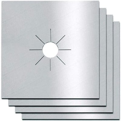 Dailygoody - Kachelbranderhoes - Hittebestendig - Zilver