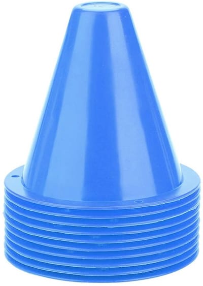 Shopcentral - Trainingsconen - Voetbaltraining - Set van 10 - Kleurrijk - Kinderen - Thuis gym - 3.35 Inch