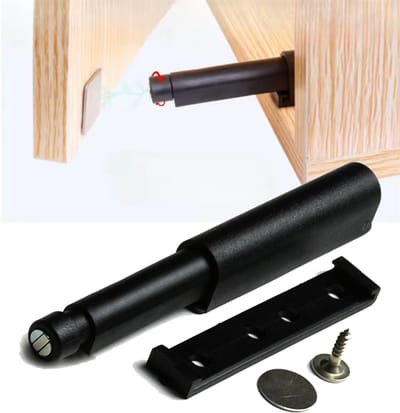 CHPN - Druksnapper - Deurdemper met Magneet - Druksnapper - 40mm zwart - Druksnapper - Deurstopper - Deurbuffer - Deursluiter