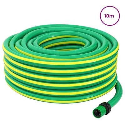 vidaXL - Tuinslang - 5-laags - Groen - en - Geel - 1/2'' - 10 - m - PVC