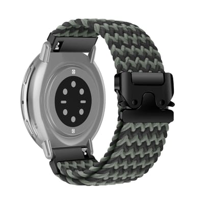 Dailygoods- Horlogeband 20 mm nylon - Compatibel met Amazfit Active 2 - Ademend - Zachte armband - GTR Mini/GTS 4/GTS 3 - Verstelbaar - Horlogearmband