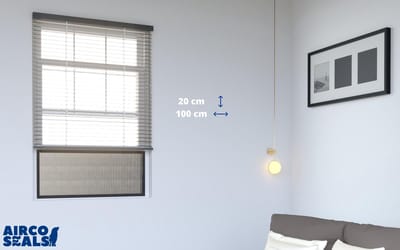 Insectenhor schuifraam - 100x20 cm - Insect screen - Vliegenhor