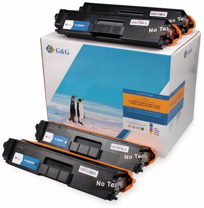 G&G TN900 Toner Compatibel met Brother TN-900 Tonercartridge multipack 4 stuk(s) Huismerk