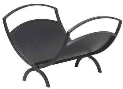 Opvouwbare Metaal Bin Zwart - 33,3 x 14 x 45,7 cm voor Houtbewaring
