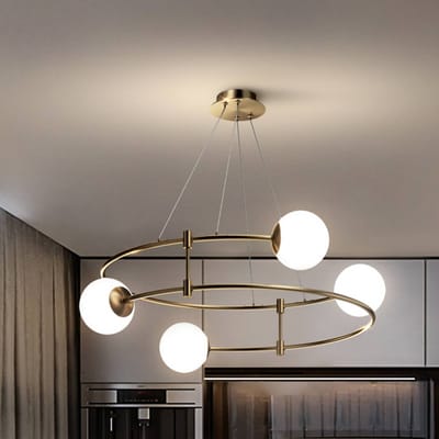 Maytoni Balance hanglamp, 4-lamps, goud
