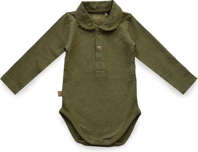 Frogs and Dogs - kraamcadeau / baby- meisjes - romper - jungle - Khaki - maat 50