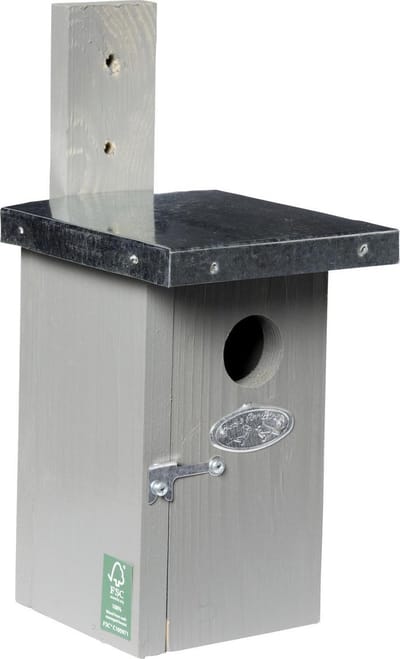 Best for Birds Winterkoning Vogelhuisje - Grijs - 140x250x120 mm
