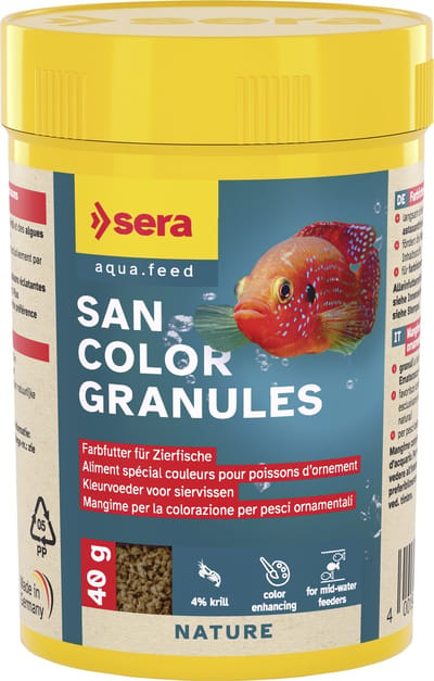 Sera visvoer - San Color Granules - Tropische vissen voer - 100 ml