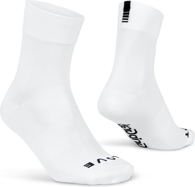GripGrab - Lightweight SL Performance Zomer Fietssokken 1 Paar Coolmax Wielersport Sokken Regular Cut - Wit - Unisex