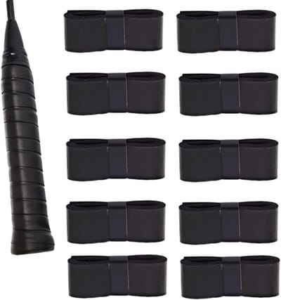 Tennis Grip Tape Set van 10 - Niet-slip Overgrip voor Rackets, Badminton en Squash, Zwart