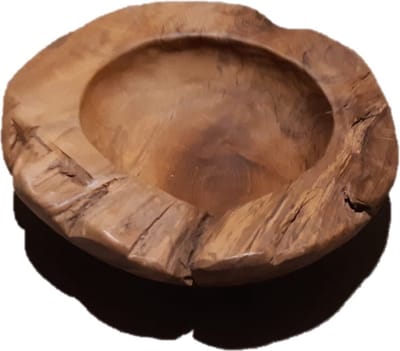 Teakhouten decoratie fruitschaal - 30 cm. - Timberstyle