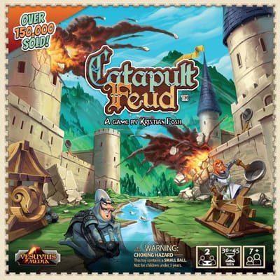 Catapult Feud - Engelstalig Bordspel - Strategisch Behendigheidsspel voor 2 Spelers
